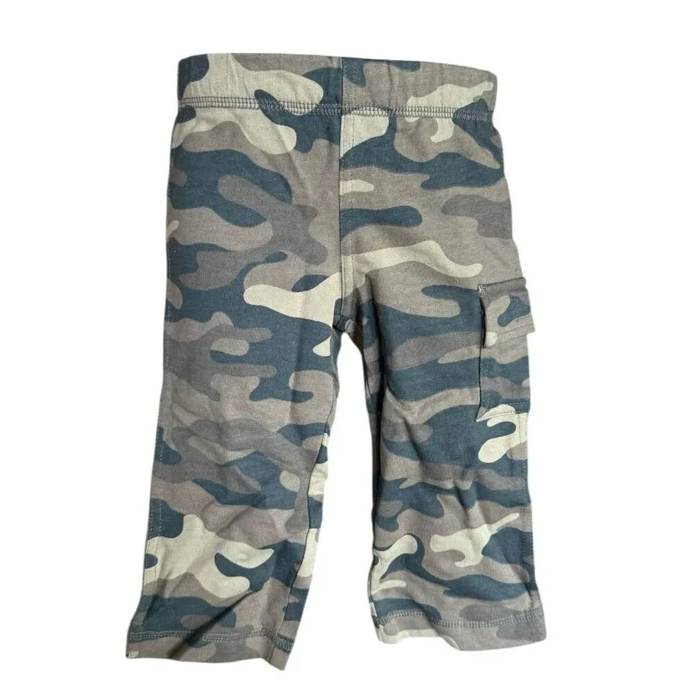 NWT Baby Boys Carters Camoflague Mix and Match Playwear Cargo Pants - Sz 12 mo
